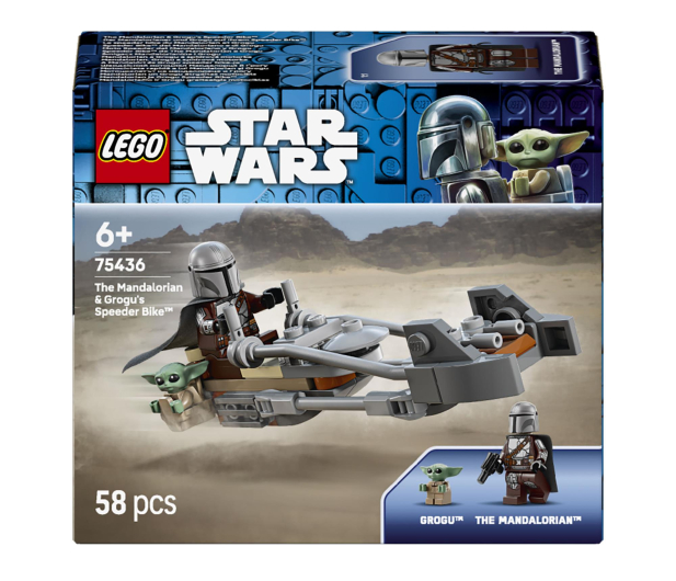 LEGO STAR WARS 75436 Śmigacz Mandalorianina i Grogu - 1473546 - zdjęcie